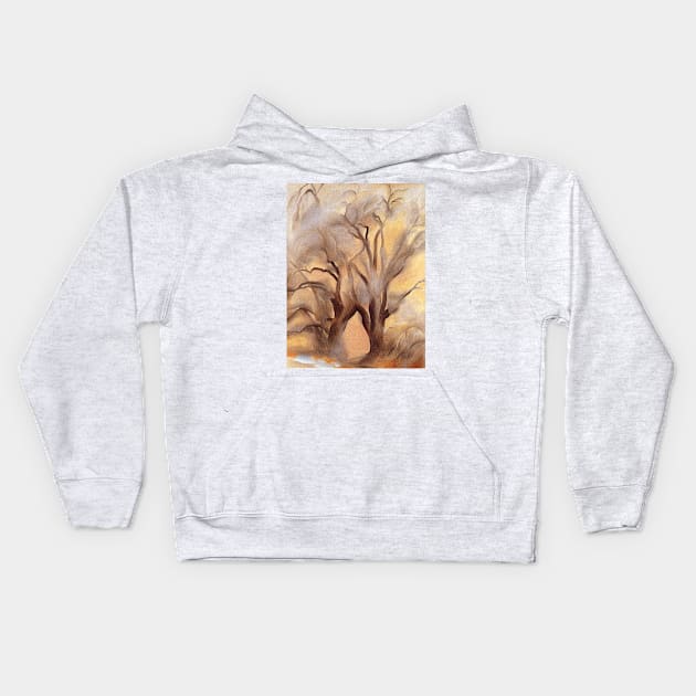 georgia okeeffe Kids Hoodie by QualityArtFirst